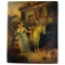 Antique Oil on Canvas Folk Art Painting