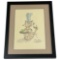 Dr Seuss (1904-1991) Drawing of Grinch Signed Lower Right 12