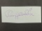 Jimi Hendrix (1942-1970) Cut Signature