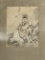 Mid 20th Century Japanese Scroll Painting, Bamboo Forest Sage