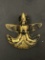 Pre Colombian Tairona Tumbaga Pendant Macaw Bird Mixed Metal