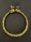 Ancient Islamic Bird Turquoise Cuff Bracelet Mixed Metal