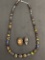 AN ANCIENT MOSAIC GLASS BEAD NECKLACE