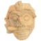 Ancient Aztec Pottery Head Pre Columbian
