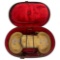 British Royal Navy Lieutenant's Epaulettes C. 1860 with Original Case
