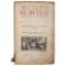 Antique Historia De La Conquista De Mexico Hardcover Book