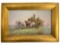 Oil on Board American West Painting Signed Campbell