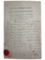 Donatien-Marie-Joseph-Vimeur-Rochambeau Lieutenant General of French Army Document Decree 1793
