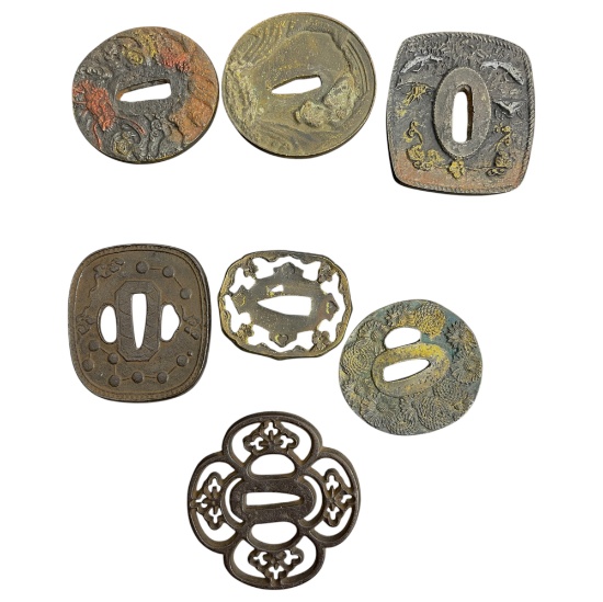 Antique Japanese Katana Parts - Tsuba