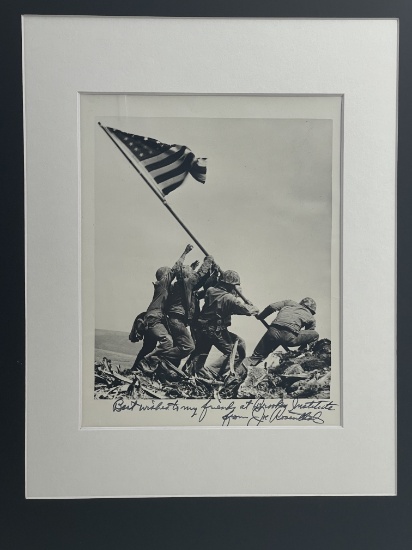 Joseph John Rosenthal - "Flag Raising on Mt. Suribachi, Iwo Jima" (1945) Hand Signed Silver Gelatin