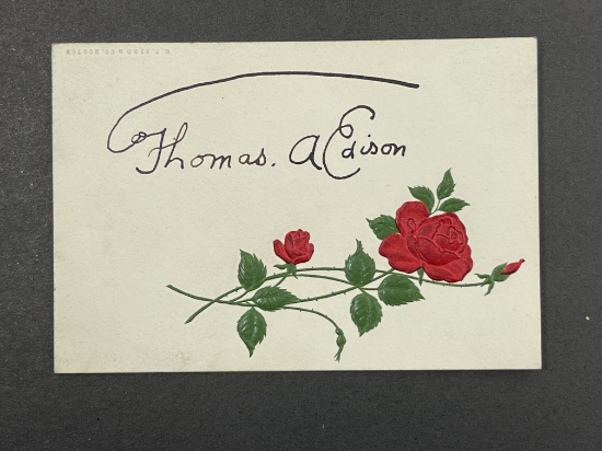 Thomas A. Edison 1847-1931 Cut Signature