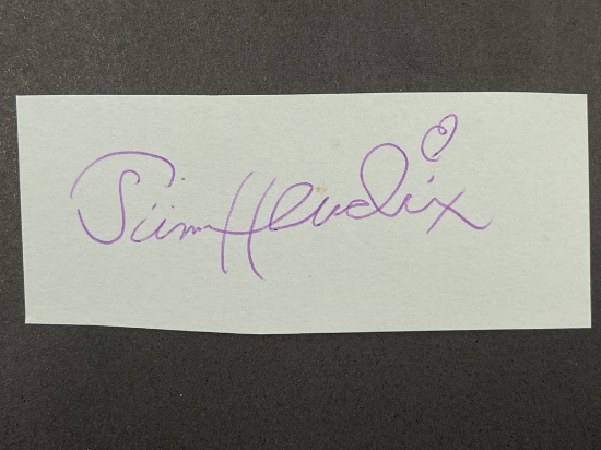 Jimi Hendrix (1942-1970) Cut Signature
