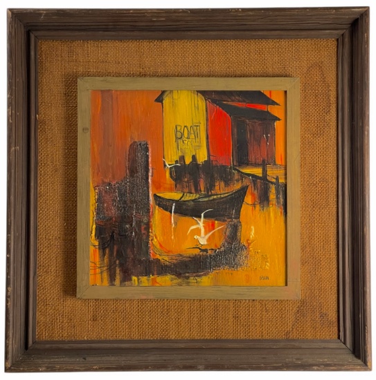 Robert Irwin (1928 - 2023)  - Signed Oil on Board