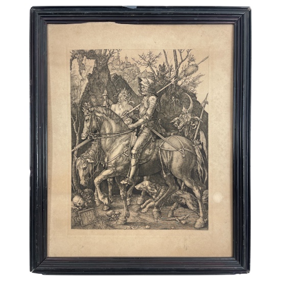 Knight, Death and the Devil (1513) Albrecht DÃ¼rer Engraving