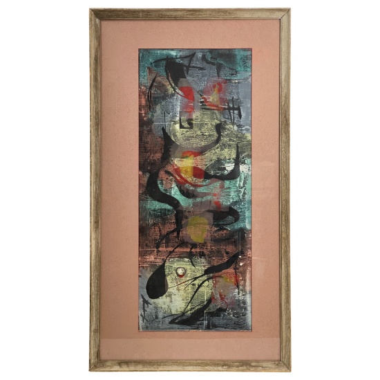 Saul Steinlauf - "Abstraction" Silkscreen Print
