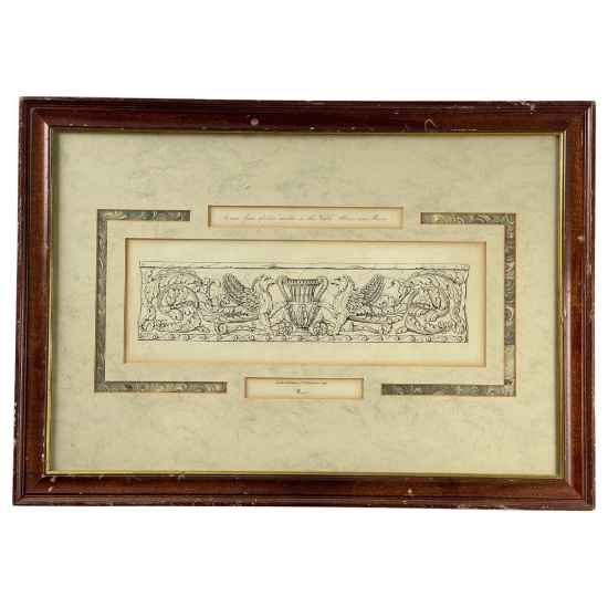 Charles Heathcote Tatham (1772-1842) Fragment of Fireze Etching