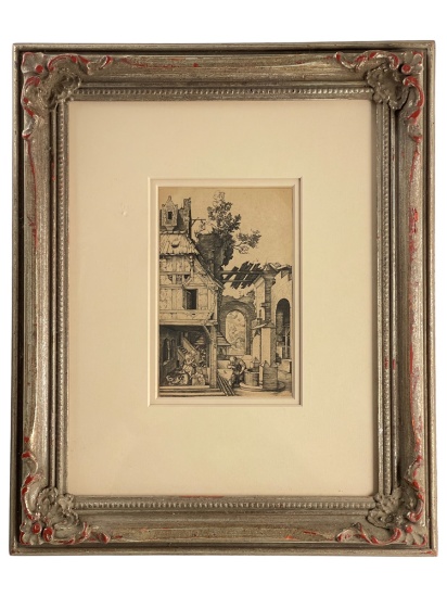 Albrecht Durer - The Nativity Engraving without Watermark in Frame