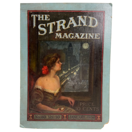 Vintage Strand Magazine No. 180 Vol. 30, 1906 Hand Painted Magazine Display