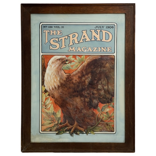 Vintage Strand Magazine No. 186 Vol. 31, 1906 Hand Painted Magazine Display
