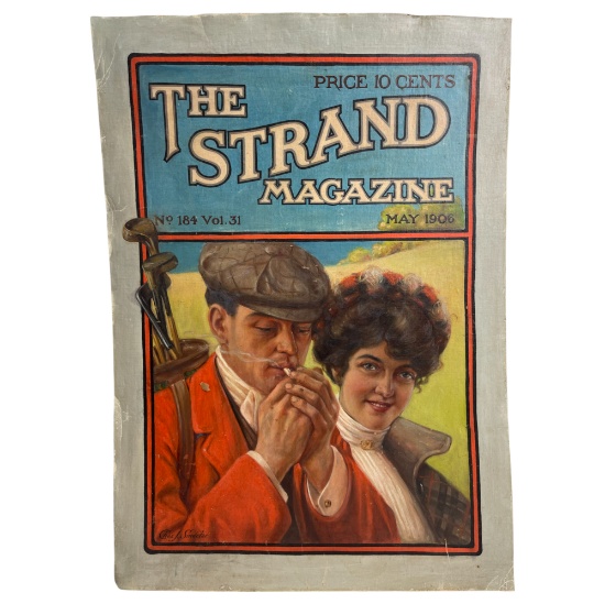 Vintage Strand Magazine No. 184 Vol. 31, 1906 Hand Painted Magazine Display