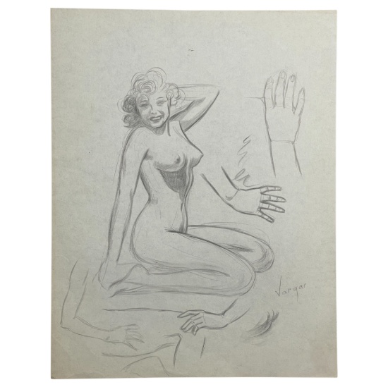 Alberto Vargas - Vargas Girls Original Signed Pin Up Art