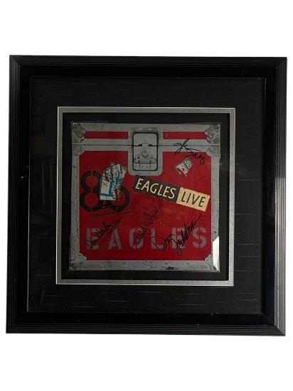 Eagles - Eagles Live 1980 Band Signed Vinyl Record