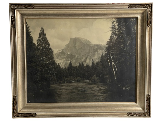 Antique Silver Gelatin B&W Photograph of Yosemite