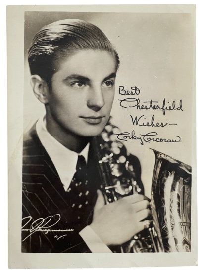 Corky Corcoran(1924-1979) - American Saxaphonist Signed B&W Photograph