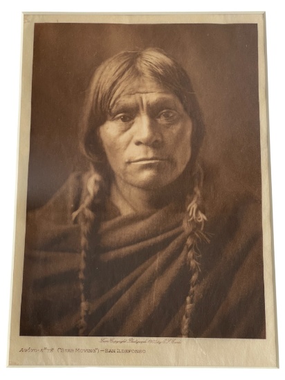 Edward Sheriff Curtis (1858-1952) - Agoyo-A Ye "Star Moving" Photogravure on Vellum