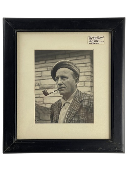 Lee Blaidsell - Black & White Self Portrait Photograph with Studio Stamp on Verso