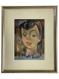 Andre Derain (1880-1954) - Signed Oil Portrait of Young Woman