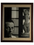 Man Ray Silver Gelatin Photograph Mounted to Board Signed on Board