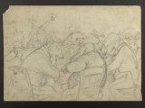 John Tenniel (1820-1914) Sketch On Paper Signed Lower Left