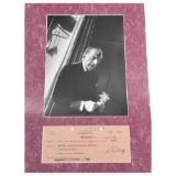 Paul Getty - Original Hand Signed Check Dated 1946