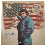 Johnny Cash - Ragged Old Flag Signed Vinyl Record LP
