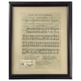 Wolfgang Amadeus Mozart (1756-1791) Signed Cut Signature W/ Music Notes