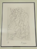 Pablo Picasso (1881-1973)  - Couple & Child Lysistrata Signed & Numbered Etching 43/150