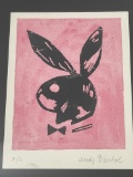 Andy Warhol Playboy Bunny Lithograph Signed Lower Right 13