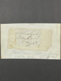 John Newton (1823-1895) US Civil War Union Army Chief of the Corps of Engineers Cut Signature