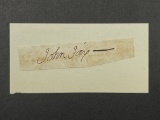 John Jay (1745-1829) Founding Father of the United States Cut Signature
