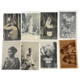 Antique Nude Erotic Ethnic Real Photo Postcard Collection Lot