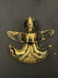 Pre Colombian Tairona Tumbaga Pendant Macaw Bird Mixed Metal