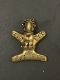Pre Colombian Tairona Tumbaga Pendant Mixed Metal Ancient Animal