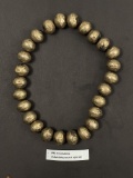 Pre Colombian Large Bead Necklace Mixed Metal