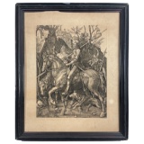 Knight, Death and the Devil (1513) Albrecht DÃ¼rer Engraving