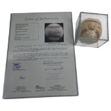 Hank Aaron Signed Baseball with JSA Certificate