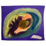 Helen Frankenthaler (1928-2011) Signed Abstract Watercolor Painting Dated 1965