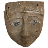 Ancient Egyptian Sarcophagus Mummy Wood Mask