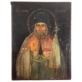 Antique Russian Orthodox Christian Double-Sided Hand Painted Icon
