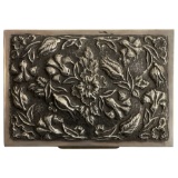 Vintage 900 Silver Jewelry Trinket Box